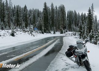 تجهیز موتورسیکلت در زمستان